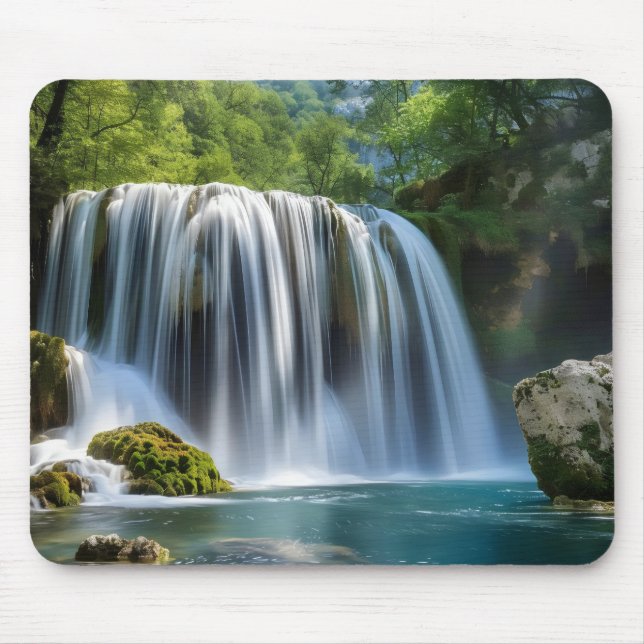 Tapis De Souris Paysage des chutes d'eau (Devant)