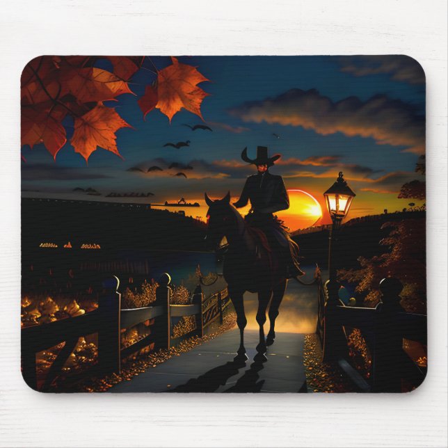 Tapis De Souris Paysage d'Halloween sept (Devant)
