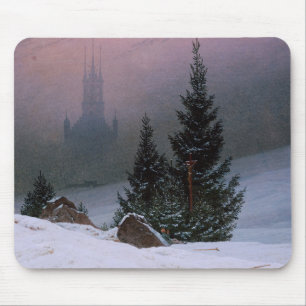 Tapis De Souris Paysage d'hiver (par Caspar David Friedrich)