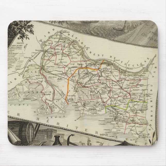 Tapis De Souris Paysage et villes (Devant)