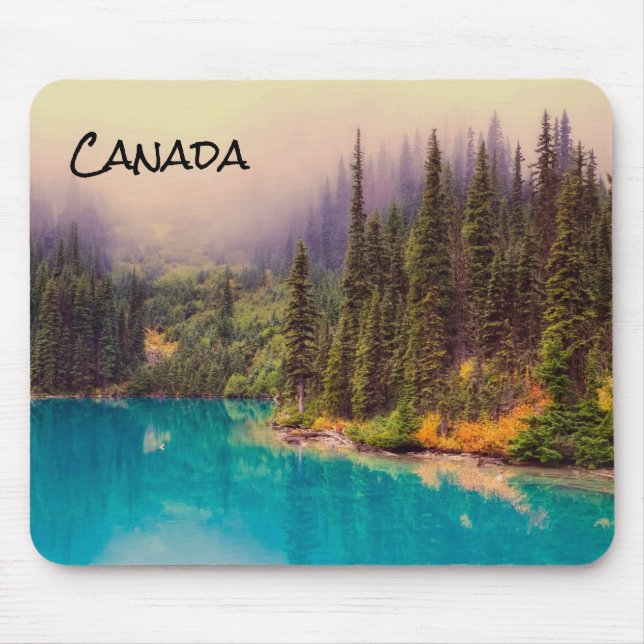 Tapis De Souris Paysage pittoresque du Nord Canada rustique (Devant)