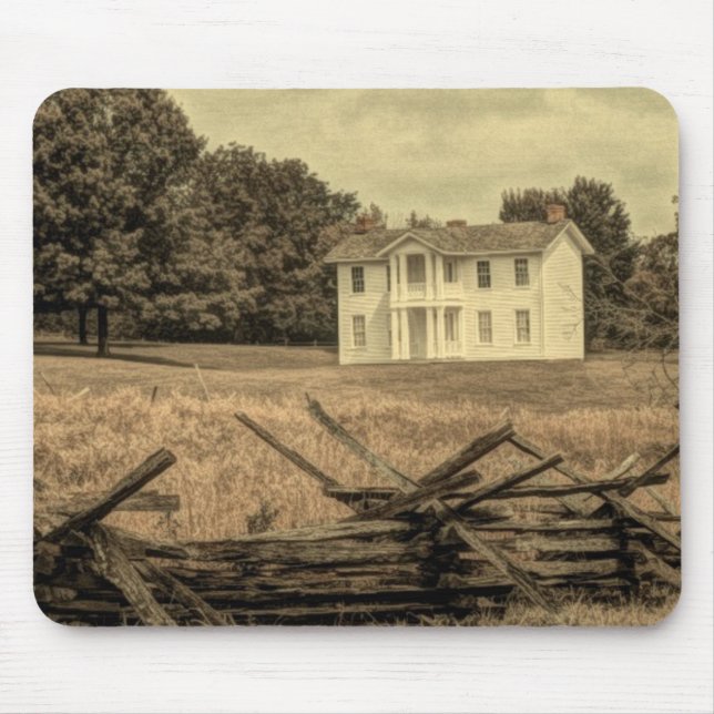 Tapis De Souris Paysage rural du Sud Maison rurale coloniale rusti (Devant)