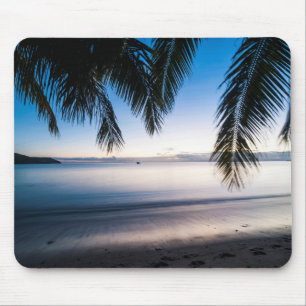 Tapis De Souris Paysage tropical au coucher du soleil, Fidji