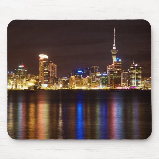 Tapis De Souris Paysage urbain d'Auckland la nuit (Devant)