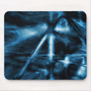 Tapis de souris Peace, Bleu Électrique