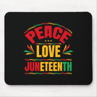 Tapis De Souris Peace Love 19 juin 1865 Hommes Femmes Enfant