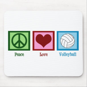 Tapis De Souris Peace Love Volley