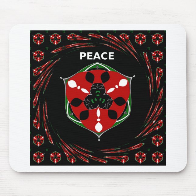 Tapis De Souris "Peace : with Shield Emblem" (Devant)