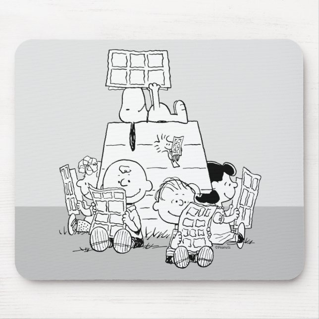 Tapis De Souris Peanuts Gang Lecture Comics (Devant)
