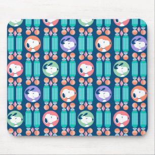 Tapis De Souris Peanuts Snoopy Dark Blue Deco Dreams Pattern