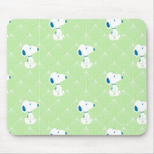 Tapis De Souris Peanuts Snoopy Green Deco Dreams Pattern