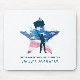 Tapis De Souris Pearl Harbor N'oublions Jamais Nos Héros Tombés