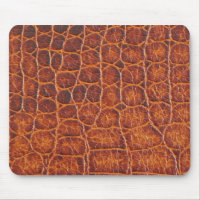 Peau Brown Mousepads de crocodile