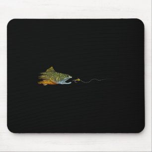 Tapis De Souris Pêche à la mouche truite brune sèche Tying pêcheur