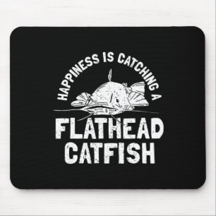 Tapis De Souris Pêche au poisson-chat à tête plate - Poisson-chat