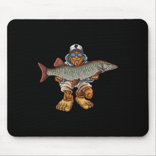 Tapis De Souris Pêche de muskellunge chasse de grand brochet Bigfo
