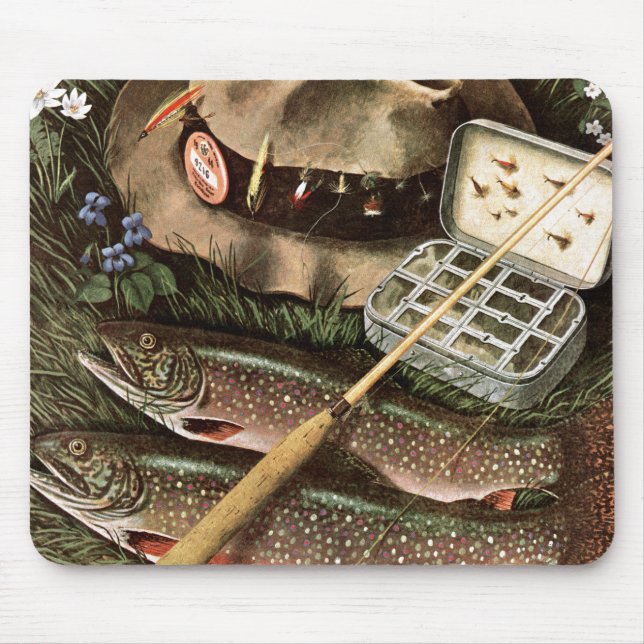 Tapis De Souris Pêche toujours de la vie (Devant)