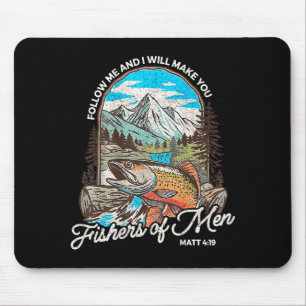 Tapis De Souris Pêcheurs D'Hommes Matthieu 4-19 Bible Chrétienne P