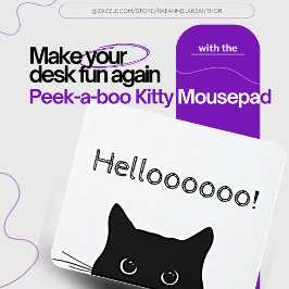 Tapis De Souris Peek-a-Boo Kitty Mousepad