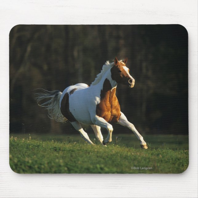 Tapis De Souris Peignez le cheval fonctionnant rapidement (Devant)
