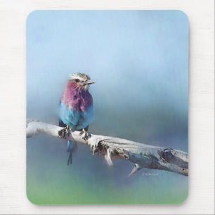 Tapis de souris peint d'oiseau