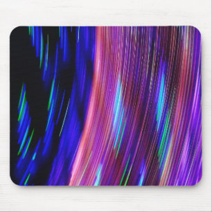 Tapis De Souris Peinture à la lumière néon rose bleu 1