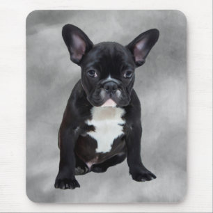 Tapis De Souris Peinture à l'huile aquarelle de Bouledogue Françai