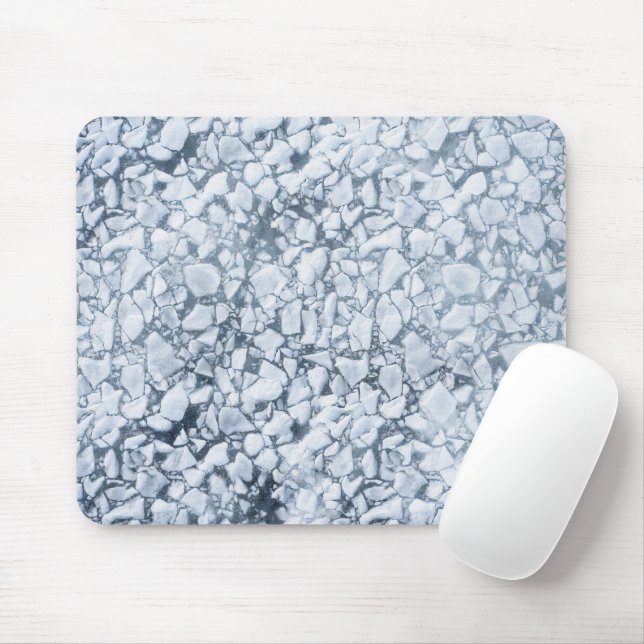 Tapis De Souris Peinture à l'huile Surface de Glace Fendillée (Sty (Avec souris)