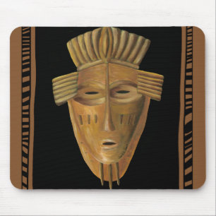 Tapis De Souris Peinture africaine de masque par Chariklia Zarris