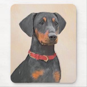 Tapis De Souris Peinture allemande Pinscher peinture art animal or