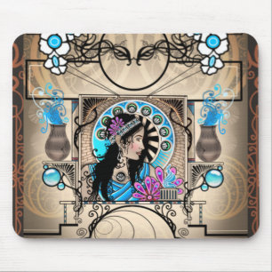 Tapis De Souris Peinture Art Nouveau Samaritaine femme