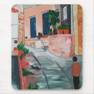 Tapis De Souris Peinture Calle Del San Miguel par Alfred Fox