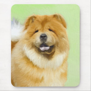 Tapis De Souris Peinture Chow Chow - Joli art original chien