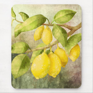 Tapis De Souris Peinture de citrons