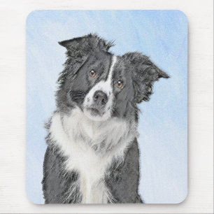 Tapis De Souris Peinture de collie frontalière - Belle art origin