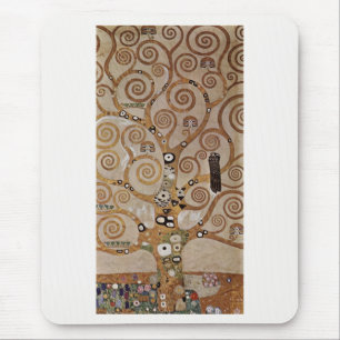 Tapis De Souris Peinture de Gustav Klimt "L'arbre de vie" (1909)