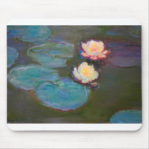 Tapis De Souris Peinture de nénuphars d'étang de Monet