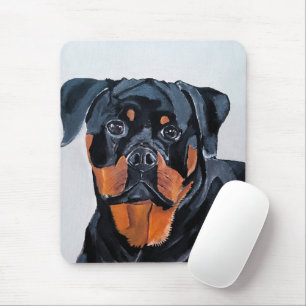 Tapis De Souris Peinture de Rottweiler par Alfred Fox
