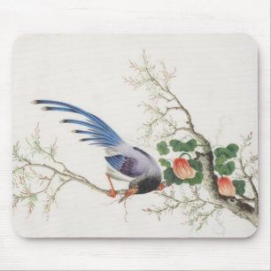 Tapis De Souris Peinture d'oiseaux chinois
