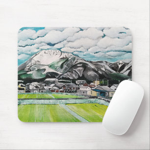 Tapis De Souris Peinture du Mont Fuji par Alfred Fox