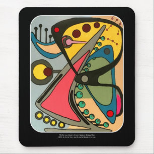 Tapis De Souris Peinture d'un homme de conversation Abstrait du mi