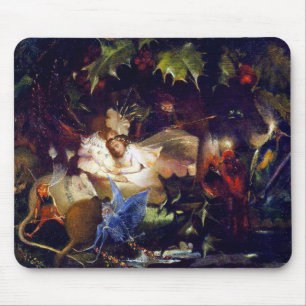 Tapis De Souris Peinture féerique magique d'imaginaire : La