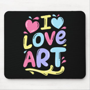 Tapis De Souris Peinture   L'amour Artiste Peintre Peinture