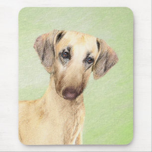 Tapis De Souris Peinture Sloughis - Joli art original pour chien