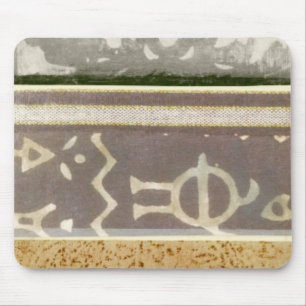 Tapis De Souris Peinture tribale contemporaine de motif