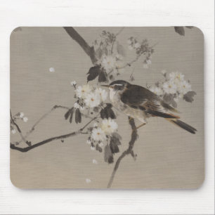 Tapis De Souris Peinture vintage d'Ukiyo-e de Japonais d'un oiseau