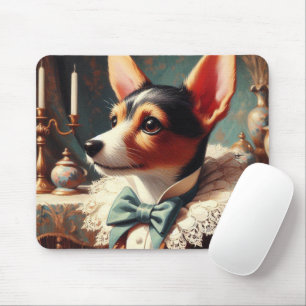 Tapis De Souris Peinture vintage Toy Fox Terrier