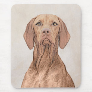 Tapis De Souris Peinture Vizsla - Joli art original chien