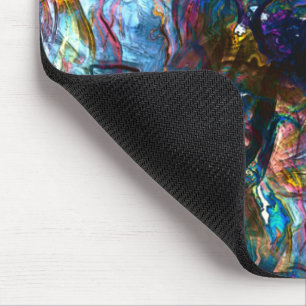 Tapis De Souris Peintures lourdes collées se chevauchant dans un m