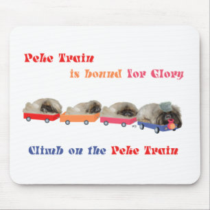 Tapis De Souris Peke Train - Destination Gloire